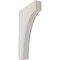 Ekena Millwork 1 3/4"W x 8"D x 12"H Clarksville Wood Vintage Decor Bracket, Chalk Dust White BKTWD02X08X12CVWH - alternate 1